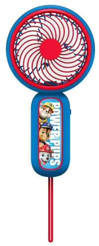 OTL Technologies Mini ventilateur à main Pat' Patrouille avec batterie rechargeable Bleu et rouge Pat' Patrouille