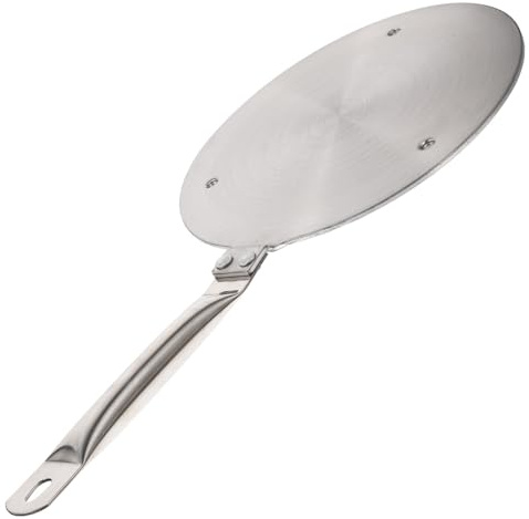 UTHCLO Adaptateur Plaque à Induction avec Poignée en Acier Inoxydable Diffuseur de Chaleur Cuisine, Surface Lisse Facile à Nettoyer, Compatible Plaque Induction