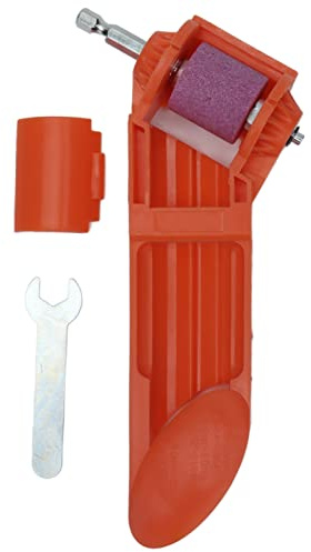 Portable Drill Bit Sharpener | 2.0-12.5mm Grinding for Iron Drills | Hand Drill Sharpening Machine/Grinding Wheel Tool | Electric Drill Operated with Corundum Wheel (Orange)