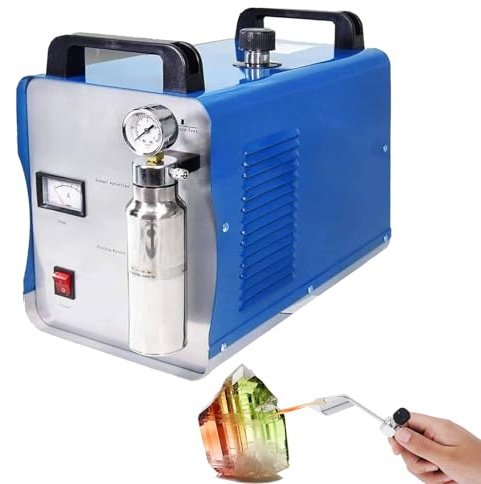 Oxygen Hydrogen Generator Water Welder - Acrylic Polisher and Gas Flame Polishing Machine for Metal Welding and Acrylic Polishing,