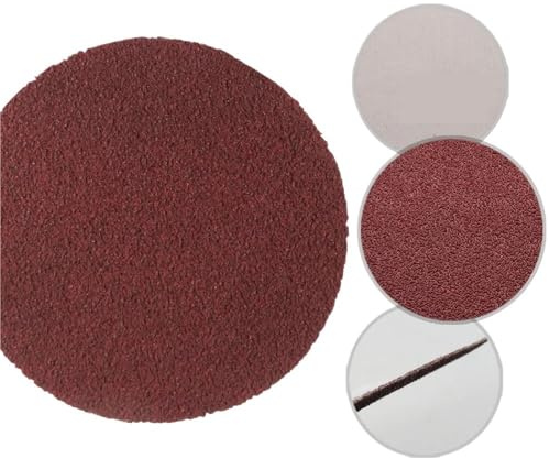 60 discos de lijado 75 mm y 3 pulgadas forma redonda, papel lija con gancho bucle grano 100-2000, herramienta pulido abrasiva for amoladora rotativa para Taladros(400)