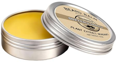 Bartbalsam – Conditioner für Schnurrbart, 60 g, glättende Bartcreme – für Reisen, Alltag, Haus, Salon, Spa, Nacht, Aftershave
