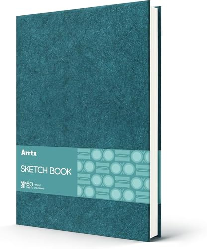 Arrtx Premium-Skizzenbuch, A5 (120 Seiten, 180 g/m²), dickes, säurefreies Zeichenpapier, Hardcover-Kunst-Skizzenblock, 21,1 x 15 cm, ideal für Künstler, Studenten, Profis