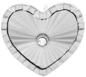 PAUL VALENTINE - Damen Ohrringe Edelstahl - mit Zirkonia Stein - Herz Ohrstecker