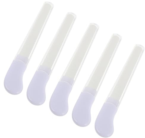 WRITWAA 5 Limas para Uñas de Cerámica de Color Claro para Pedicura y Manicura, Herramienta para Pulir y Lijar Uñas Material Pp Resistente Color Aleatorio