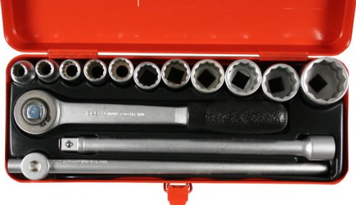 SW-Stahl Steckschlüsselsatz 1/2 Antrieb 3/8-1 1/4, S21-115