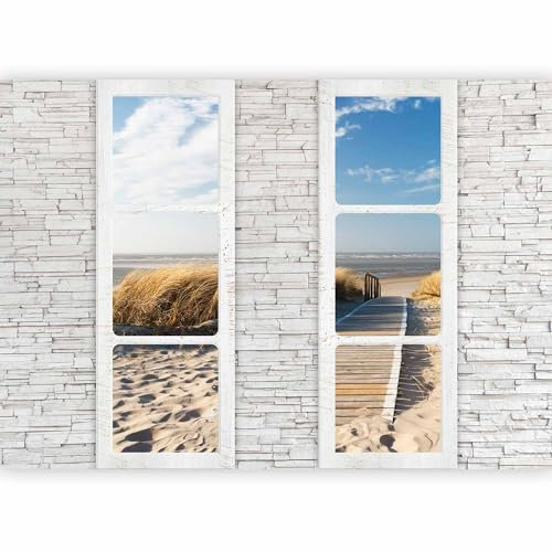 Fotomurale 300x210 cm - 3 Colori da Scegliere - Carta da Parati sulla fliselina - Hit - Carta da Parati in TNT - Quadri murali XXL Finestra c-A-0066-a-d - 3 Colori da Scegliere