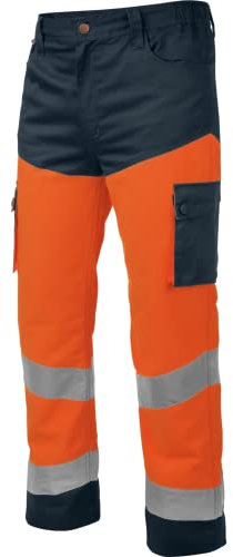 WüRTH MODYF Pantalon de travail haute-visibilité LUMEN orange/marine - Taille S