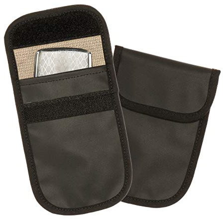 Keyless Go Schutz Autoschlüssel Schutz Keyless Hülle | 2er Set RFID Funkschlüssel Abschirmung Schlüsseltasche Car Key Safe Kreditkartenetui Keycardetui | Anti Radiation | Faraday Tasche
