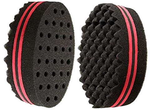 One-Pack Kurzes Haar Twist Sponge Große Löcher Haarbürste Schwamm-Torsion-Wellen-Frisuren-Werkzeug Für Dreads Afro Locs Twist Locken