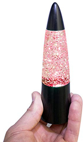 Playlearn Shake and Shine Mini lampe à lave à paillettes pour enfants et adultes 16 cm