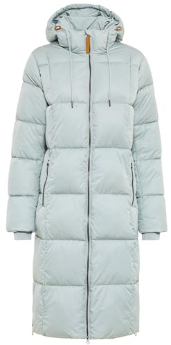 camel active Damen Steppmantel mit Kapuze Hellblau, womenswear-34