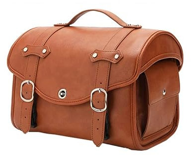 Motorrad Werkzeugtasche, Motorrad Tasche Klein, Universal Pu-Leder Wasserdicht Werkzeugtaschen Multifunktionale Motorrad Hecktasche Mit Zahlenschloss, Motorradzubehör Gelten Für Motorrad Rücksitz