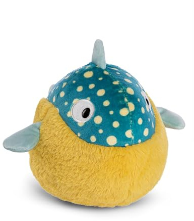 NICI Poisson-ballon Volker 20cm - Peluche pour câliner et aimer, Peluche produite de manière durable à partir de matériaux recyclés - 49793