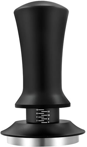 ABRVUAHM Coffee Tamper 51mm, Spring Loaded Tamper Espresso Press with Tamper, Premium Barista Coffee Tamper with Calibrated Spring Loaded, 100% Flat Stainless Steel Base Tamper