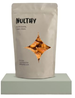 NULTHY 1kg - Jengibre Deshidratado con Fructosa, Sin Azúcar Refinado, Raíz Natural Picante y Dulce, Ideal Infusiones | 100% Natural, Sin Azúcar Añadido, Endulzado con Fructosa