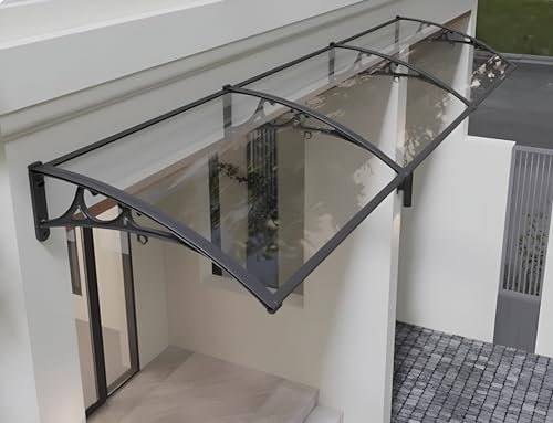 Dachplatten Kunststoff Wetterfest, Uv Regen Schneeschutz Vordach Haustür, Polycarbonatplatten, Balkon Regenschutz für Außen Haustür Überdachung Balkon Hauseingang Terassendach Kellerfenster (Size : 1