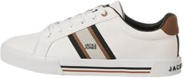 JACK & JONES, Jfwgorgon Canvas Sn Hombre, Blanco Brillante, 43 EU