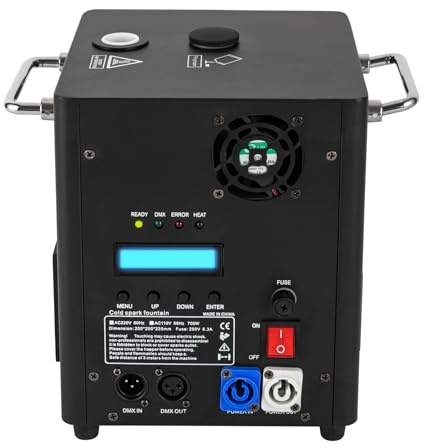 Máquina de escenario frío, máquina de efectos especiales de escenario, equipo profesional de DJ, máquina portátil para fiestas de fuentes