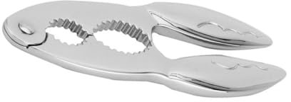 COLLBATH Herramienta De Pinza De Cangrejo para Abrir Patas De Cangrejo Práctica y Pequeña De Aleación De Zinc Color Plateado para Comer Casa