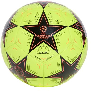 adidas UCL Club Unisex Machine Stitched Football Size 5 Solar Yellow/Black/Turbo