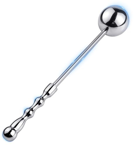 BDSMJOY Metall Analplug Analkugeln,Analdehner Analhaken Analplugs (Ø：50mm) | 2-IN-1 Anal Plug 235mm Anal Dildo mit Anal Beads & Griff,Analplug für Frauen Männer,Buttplug Dildo Dildos,Analdilos Herren