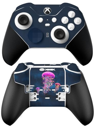 Head Case Designs Officially Licensed Dave Loblaw Pink Jellyfish Sea 2 Vinyl Sticker Gaming Skin Decal Cover Compatible With Xbox Series X & S Elite Wireless Controller Series 2