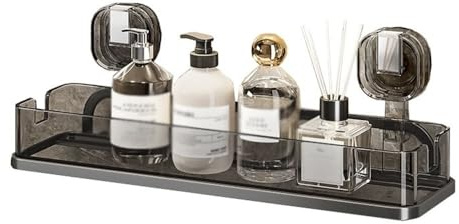 Organizador de Ducha para baño Carrito de Ducha, Organizador de Ducha Transparente, Estante de Ducha de baño extraíble, Estante de Ducha con Ventosa al vacío sin perforación for baño y Cocina Estante