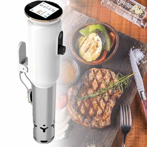 WiFi Sous Vide Machine, Appointment Precision Cooker with Digital LED Touch Screen, 32-194°F Accurate Temperature, 3D Water Circulation Heating, Adjustable Clamp