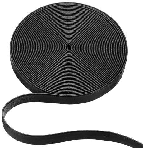 PATIKIL platt läderband läderkant 5 m x 10 mm L x B svart