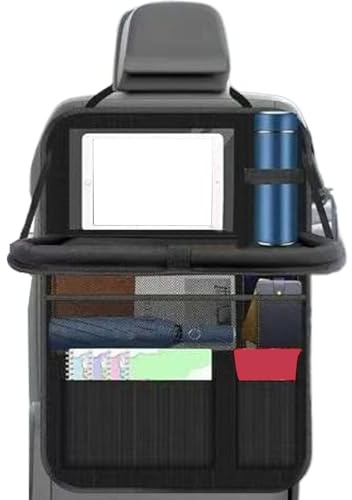 Générique Organisateur Arrière de Voiture, Protecteur de Siège Auto avec Rangement, Tapis Anti-Bottes Imperméable avec Porte-Tablette pour Voiture SUV Sedan Voyage