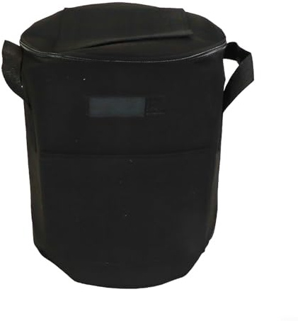 Bolsa de abono de tela no tejida diseñada para facilitar la eliminación orgánica (negra)