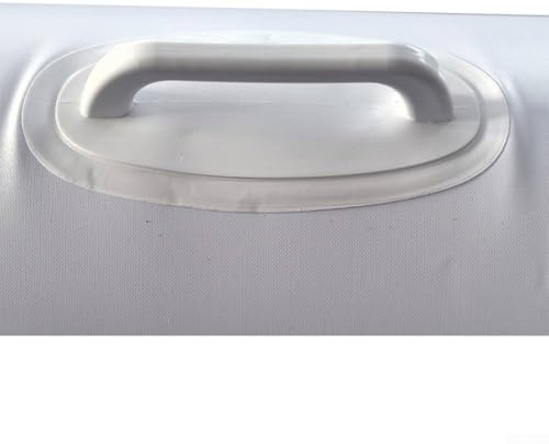 Besttoolifes Cubierta inflable de spa para jacuzzis cuadrados, 135 cm de diámetro, PVC de 0,2 m de grosor, con aislamiento térmico de bajo consumo y protección contra desechos (blanco A)