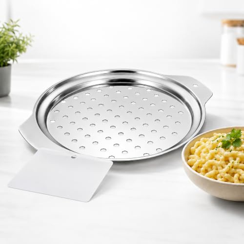 Spätzlehyvel rostfritt stål – Spätzlepress med skrapa, alternativ till spätzleboard, spätzlemirakel för proffs, spätzlrivjärn av rostfritt stål