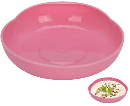 Agatige Assiette Anti-Éclaboussures Handicapé, Réutilisable Vaisselle Antidérapante Désactivée Bol Raclette Avec Base À Ventouse Vaisselle Assiette Ventouse Pour Personnes Handicapées Personnes Âgées