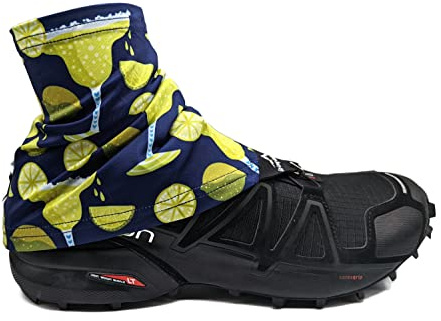 Wapiti Designs Go-Long Gaiters Trail Running Shoe Gaiters for Running, Hiking, or Long Distance Backpacking (Margarita, L/XL)