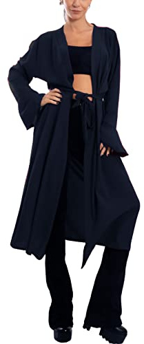 Toocool Spolverino Donna Lungo Elegante Leggero Maniche Lunghe VB-5135