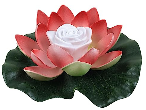 Jimtuze Lanterne Solaire pour Extérieur, Piscine Flottantes Lumières À Piles, Lumière Fleur Flottante LED Fleur Lampe Flottante Étanche pour Bassin/Jardin/Piscine/Fonta