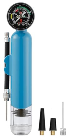 curfair Praktische Ballpumpe mit Manometer. Hier ist ein Produkttitel für die Auflistung von Mini-Basketball-Pumpe mit doppelter Aktion