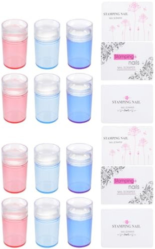 Healvian 6 Sätze Nagelkunst-silikonstempel Tragbarer Diy Nail Art Stamper Klarer Nagelstempel Aus Silikon Schönheitszubehör Für Nägel Kieselgel Vollständig Durchsichtig Schönheitsprodukte