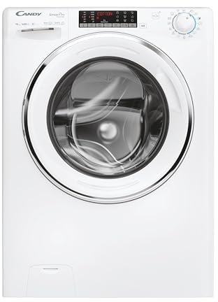 Candy Smart Pro Inverter CSO 6106TWMC1-S, Lavatrice a carica frontale, 10 KG, Classe A-10%, 1600 giri, 78 dB, Cicli Rapidi, 16 programmi, Bianco, AxLxP 85x60x58 cm [Classe di efficienza energetica A]