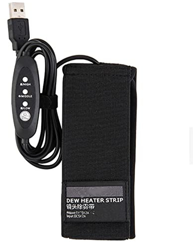 Riscaldatore di Rugiada per obiettivo USB, Riscaldatore dell'obiettivo – Riscaldatore dell'obiettivo anti-rugiada con 3 impostazioni di riscaldamento per fotocamere digitali, strisce riscaldanti per