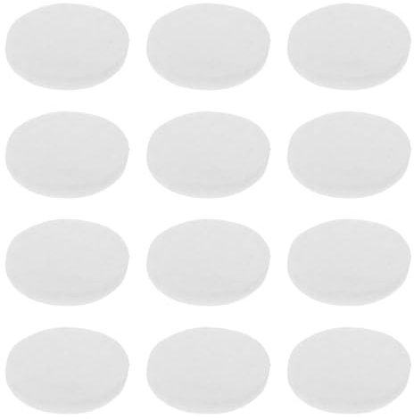 MOLUCKFU 30 Cuscinetti in Fibra Assorbente per Oli Essenziali 22,5x3 Mm, Tamponi Bianchi per Diffusore Auto, Assorbenti senza Profumo per Aromi, Ricambi per Umidificatori Portatili