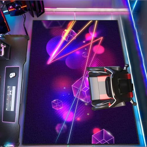 KwuSeug halkfri tvättbar gamingmatta rum 80 x 110 cm område matta dörrmatta stor för sovrum vardagsrum matsal lekrum terrass balkong