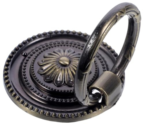 MOKKHNB Pomolo per Armadio Rotondo in Ottone Vintage Design Semplice ed Elegante, Maniglia Sicura e Dalla Texture Eccellente per Mobili e Cassetti