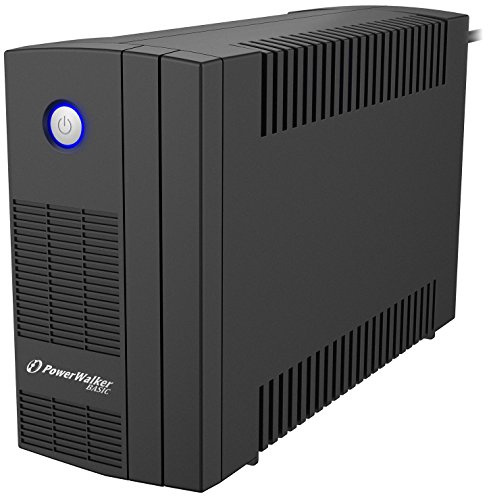 PowerWalker UPS VI Series 850VA/480W Compact Battery backup solution with 2 x UK Outlets, Built-in AVR, HID Supported, Cold (DC) Start Function (Non LCD Screen)
