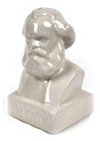 Kikkerland Sparbüchse Spardose Karl Marx Büste in der Farbe Weiss, PB20