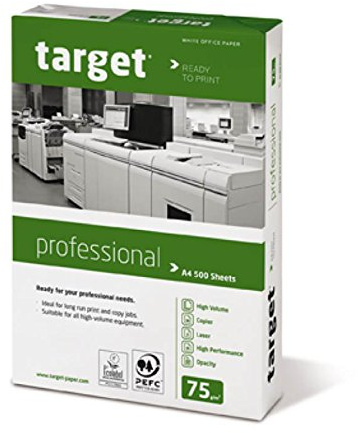 Target Professional Kopierpapier 75g/m² DIN-A3 2500 Blatt Druckerpapier weiß
