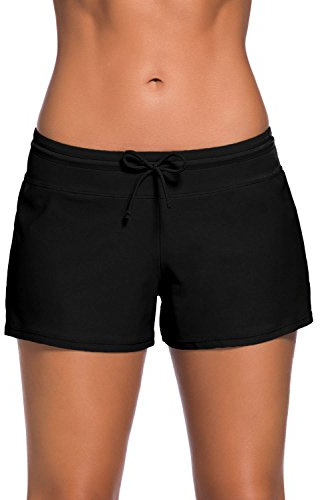 Ancaiqi Femme Jupe de Maillot de Bain Grande Taille Jupe Bikini avec Short de Bain Intégré