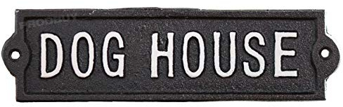 ProdBuy Limited 22cm Cast Iron Dog House Wall Sign